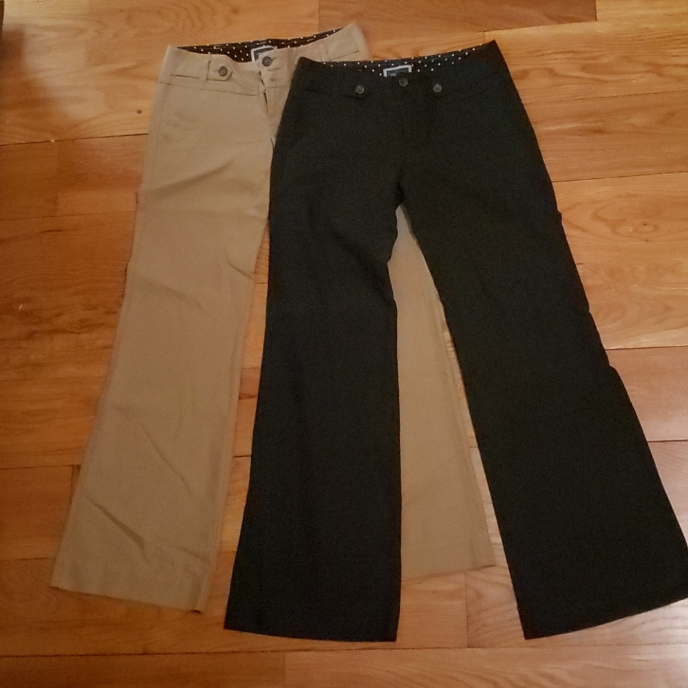 American eagle trousers,  size 2, Khaki, black